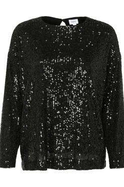 ReyanaSZ Paillette Bluse