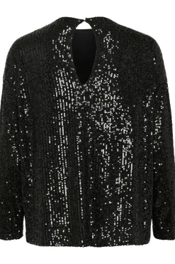 ReyanaSZ Paillette Bluse