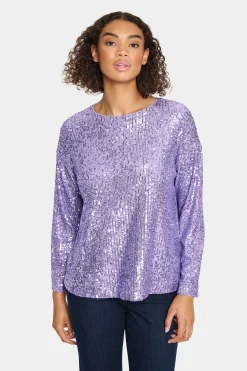 ReyanaSZ Paillette Bluse