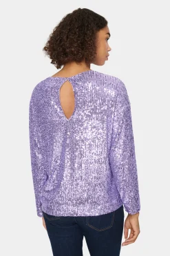 ReyanaSZ Paillette Bluse