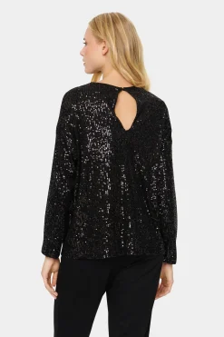 ReyanaSZ Paillette Bluse